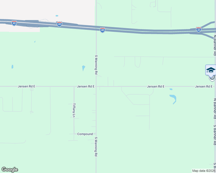 map of restaurants, bars, coffee shops, grocery stores, and more near 8128 Jensen Road East in El Reno