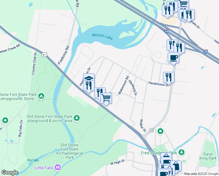 map of restaurants, bars, coffee shops, grocery stores, and more near 97 Rigney Drive in Manchester
