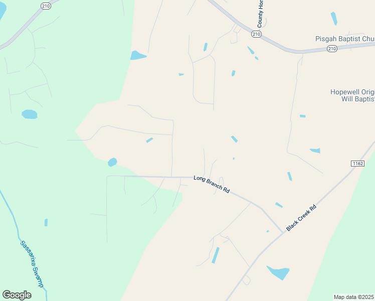 map of restaurants, bars, coffee shops, grocery stores, and more near 638 Long Branch Road in Smithfield