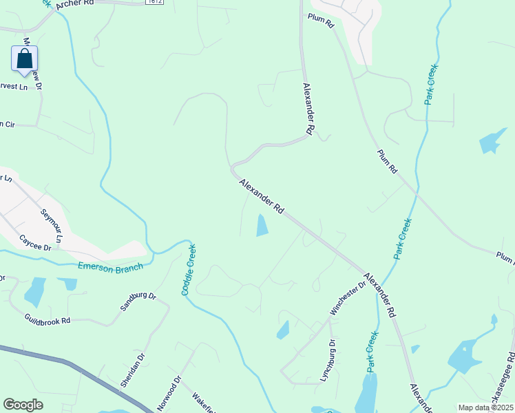 map of restaurants, bars, coffee shops, grocery stores, and more near 5879 Alexander Rd in Concord