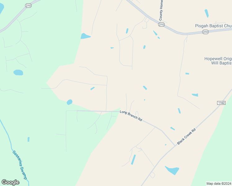 map of restaurants, bars, coffee shops, grocery stores, and more near 638 Long Branch Road in Smithfield