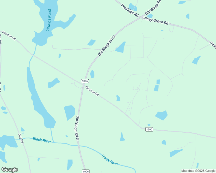 map of restaurants, bars, coffee shops, grocery stores, and more near 95 Buddy Roe Drive in Angier
