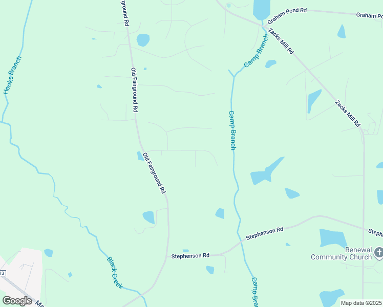 map of restaurants, bars, coffee shops, grocery stores, and more near 18 Carrousel Court in Angier