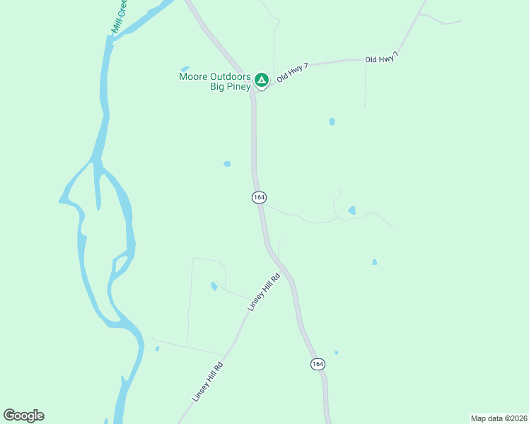 map of restaurants, bars, coffee shops, grocery stores, and more near 3014 Arkansas 164 in Dover