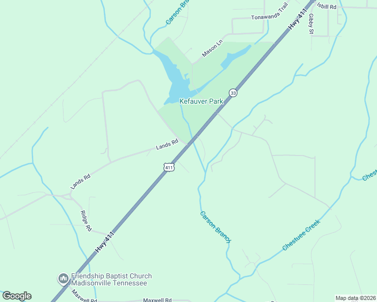 map of restaurants, bars, coffee shops, grocery stores, and more near 5303 U.S. 411 in Madisonville