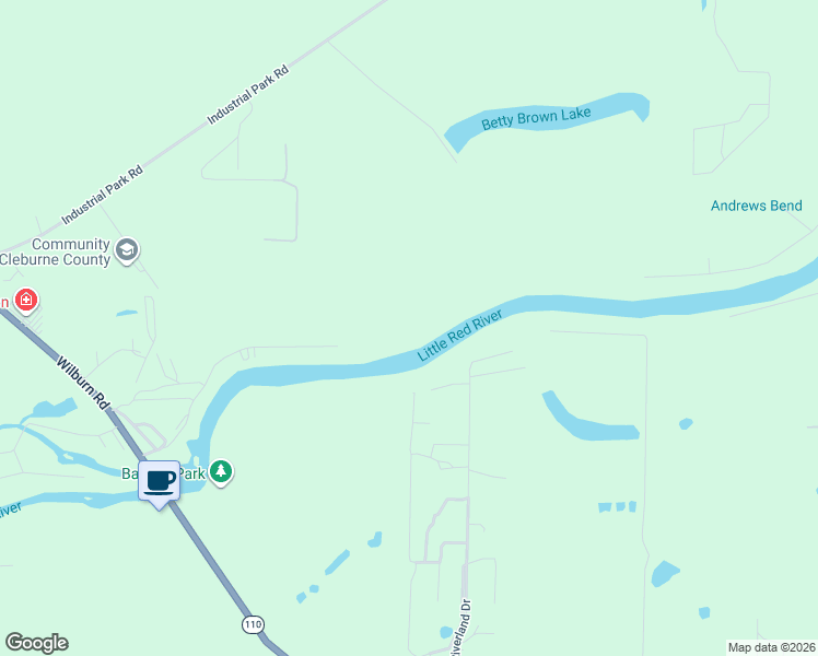 map of restaurants, bars, coffee shops, grocery stores, and more near 48-66 Riverland Drive West in Heber Springs