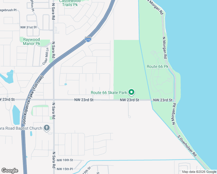map of restaurants, bars, coffee shops, grocery stores, and more near 2420 Ressie Lane in Yukon