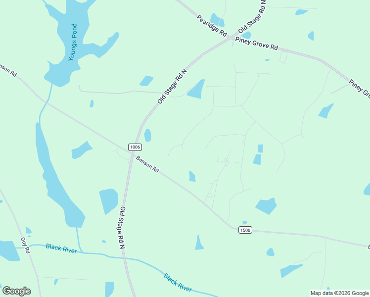 map of restaurants, bars, coffee shops, grocery stores, and more near 95 Buddy Roe Drive in Angier