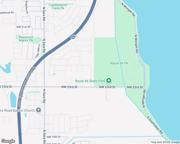 map of restaurants, bars, coffee shops, grocery stores, and more near 2528 Ressie Lane in Yukon