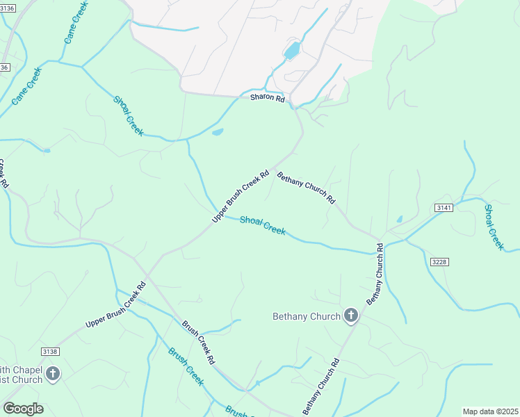 map of restaurants, bars, coffee shops, grocery stores, and more near 1097 Upper Brush Creek Road in Fairview