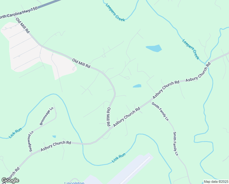 map of restaurants, bars, coffee shops, grocery stores, and more near 1387 Old Mill Road in Lincolnton
