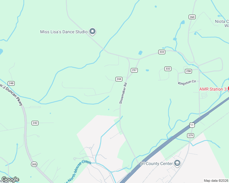 map of restaurants, bars, coffee shops, grocery stores, and more near 131 County Road 244 in Athens