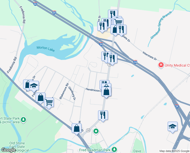 map of restaurants, bars, coffee shops, grocery stores, and more near 121 Hayfield Square in Manchester