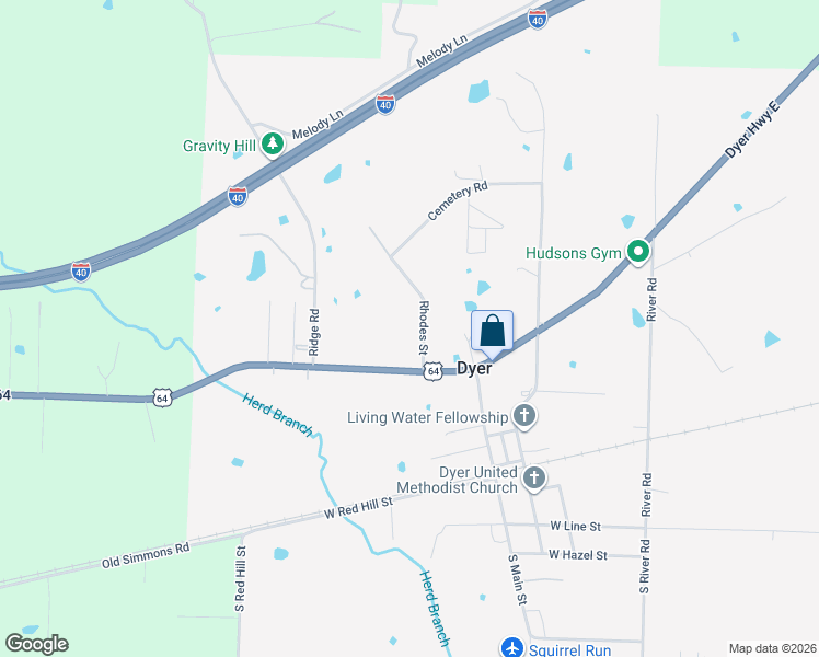 map of restaurants, bars, coffee shops, grocery stores, and more near 823 Rhodes Street in Alma