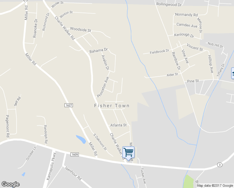 map of restaurants, bars, coffee shops, grocery stores, and more near 5903 Charleston Avenue in Kannapolis