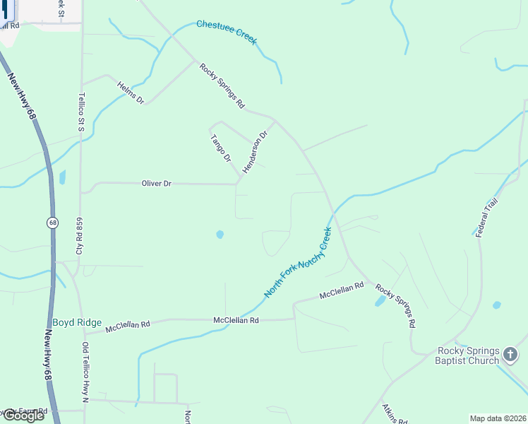 map of restaurants, bars, coffee shops, grocery stores, and more near 527 Henderson Drive in Madisonville