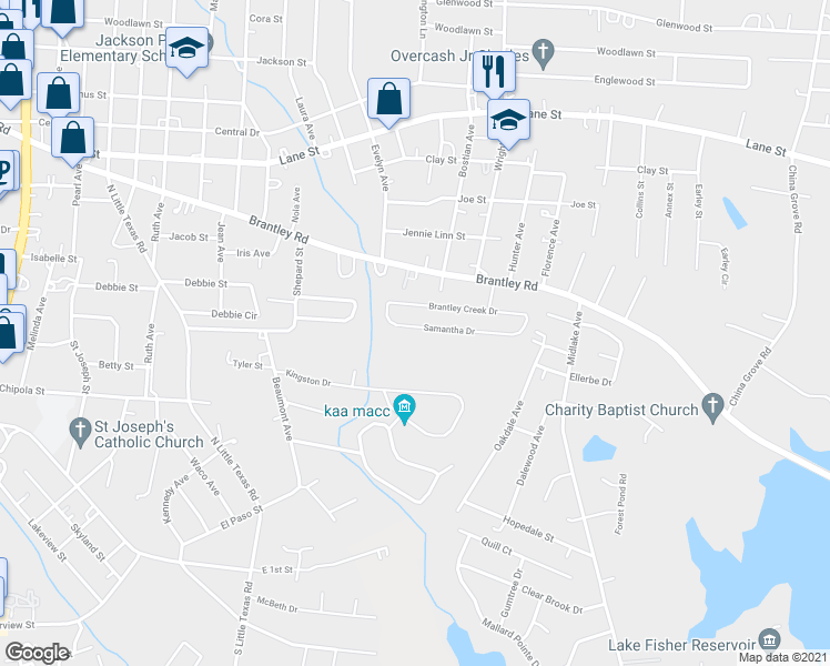 map of restaurants, bars, coffee shops, grocery stores, and more near 2017 Samantha Drive in Kannapolis