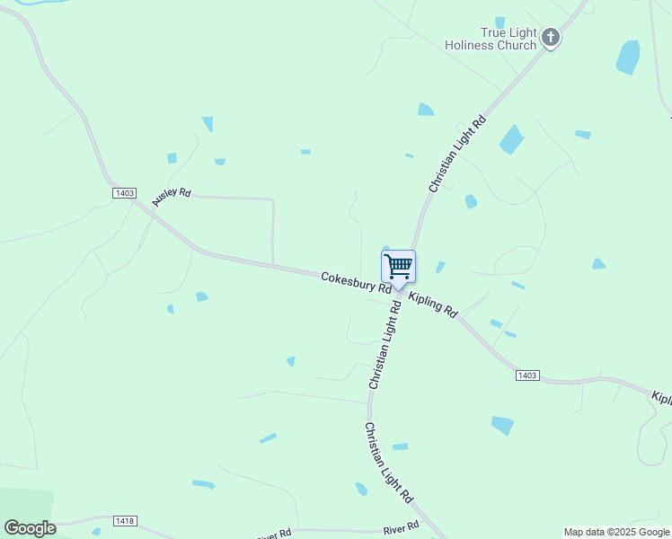 map of restaurants, bars, coffee shops, grocery stores, and more near 174 Cokesbury Road in Fuquay-Varina