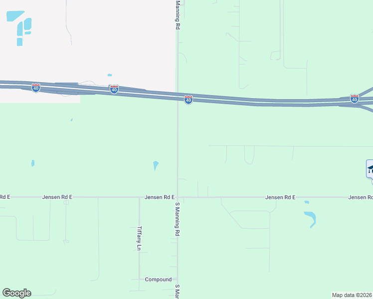 map of restaurants, bars, coffee shops, grocery stores, and more near 4115 South Manning Road in El Reno