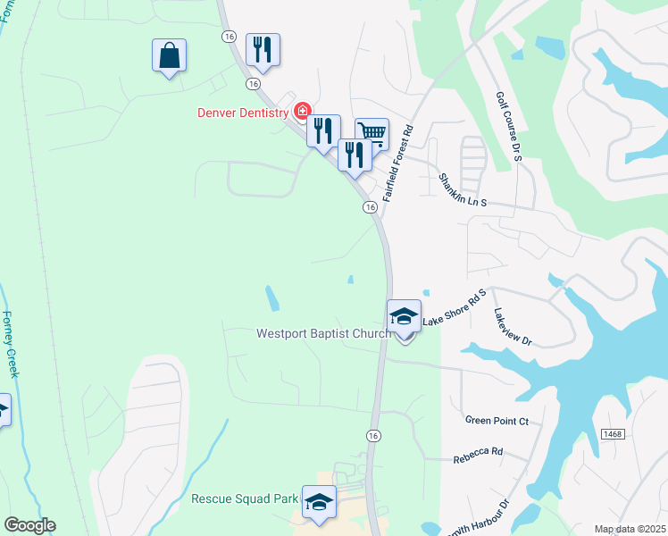 map of restaurants, bars, coffee shops, grocery stores, and more near 7704 Wallace Lane in Denver