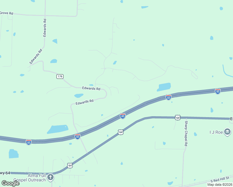 map of restaurants, bars, coffee shops, grocery stores, and more near 3401 Green Way in Alma