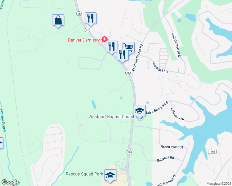 map of restaurants, bars, coffee shops, grocery stores, and more near 7704 Wallace Lane in Denver