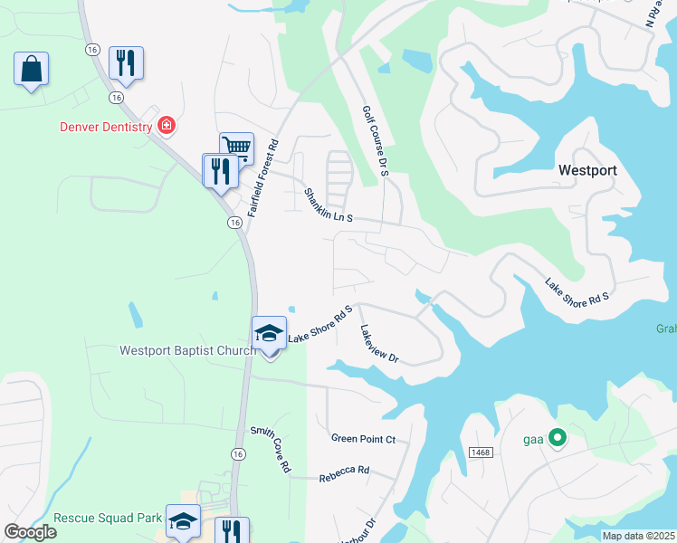 map of restaurants, bars, coffee shops, grocery stores, and more near 1451 Spring Ridge Lane in Denver