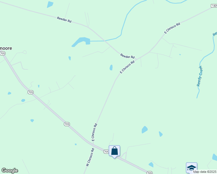 map of restaurants, bars, coffee shops, grocery stores, and more near 916 East Chrisco Road in Seagrove