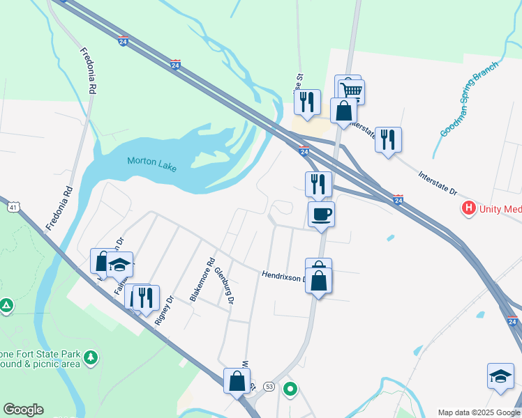 map of restaurants, bars, coffee shops, grocery stores, and more near 231 Lakeview Drive in Manchester