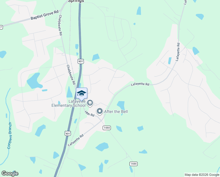 map of restaurants, bars, coffee shops, grocery stores, and more near 665 Lafayette Road in Fuquay-Varina