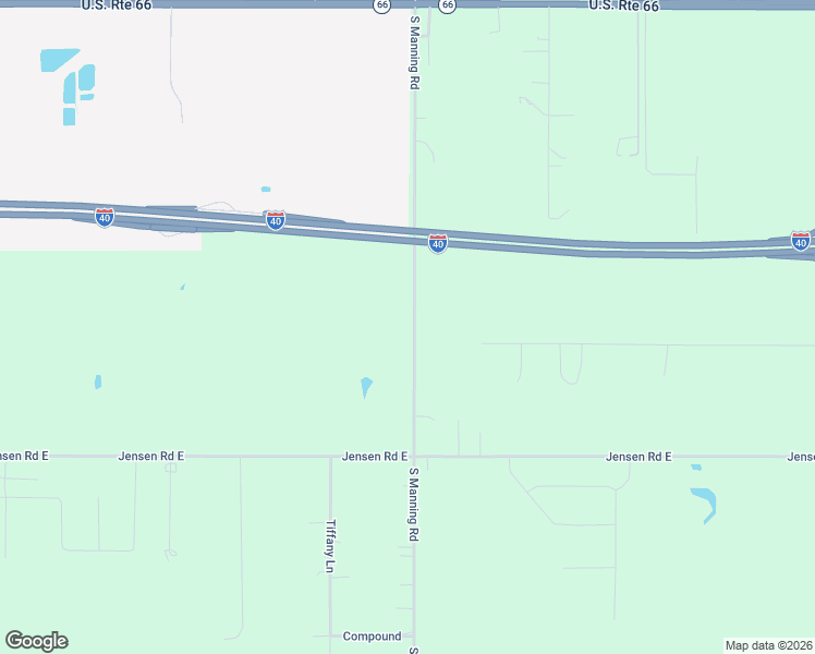map of restaurants, bars, coffee shops, grocery stores, and more near 4115 South Manning Road in El Reno