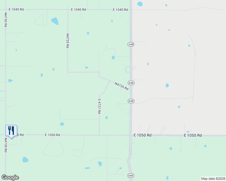 map of restaurants, bars, coffee shops, grocery stores, and more near 104565 South 4737 Road in Muldrow