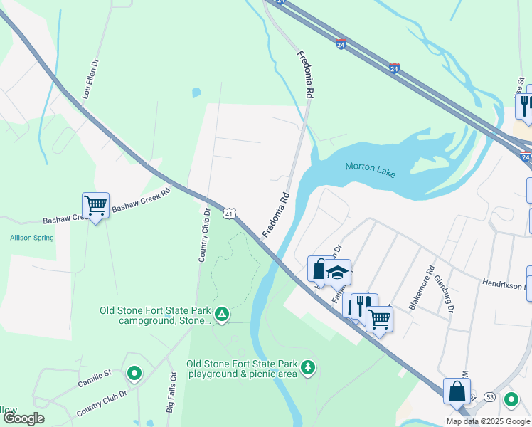 map of restaurants, bars, coffee shops, grocery stores, and more near 95 Fredonia Road in Manchester