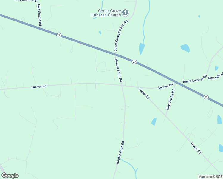 map of restaurants, bars, coffee shops, grocery stores, and more near 6599 Lackey Road in Vale