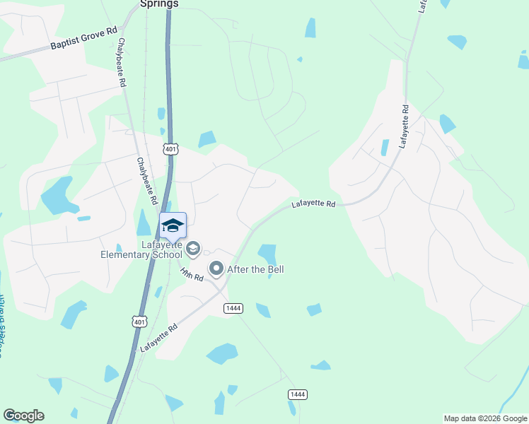 map of restaurants, bars, coffee shops, grocery stores, and more near 665 Lafayette Road in Fuquay-Varina