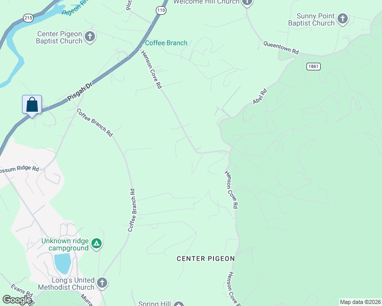 map of restaurants, bars, coffee shops, grocery stores, and more near 572 Henson Cove Road in Canton