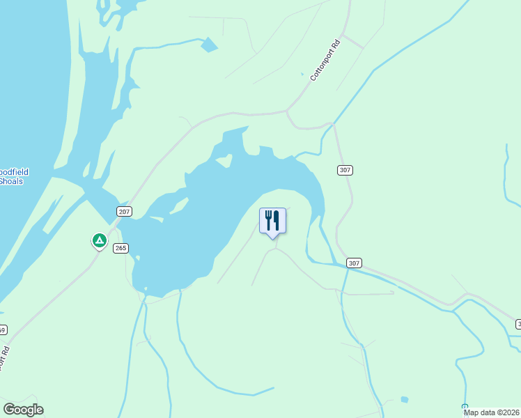 map of restaurants, bars, coffee shops, grocery stores, and more near Denton Road in Decatur