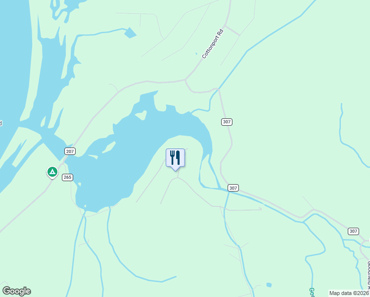 map of restaurants, bars, coffee shops, grocery stores, and more near County Road 307 in Decatur