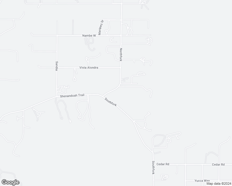 map of restaurants, bars, coffee shops, grocery stores, and more near 12 Northfork in Santa Fe