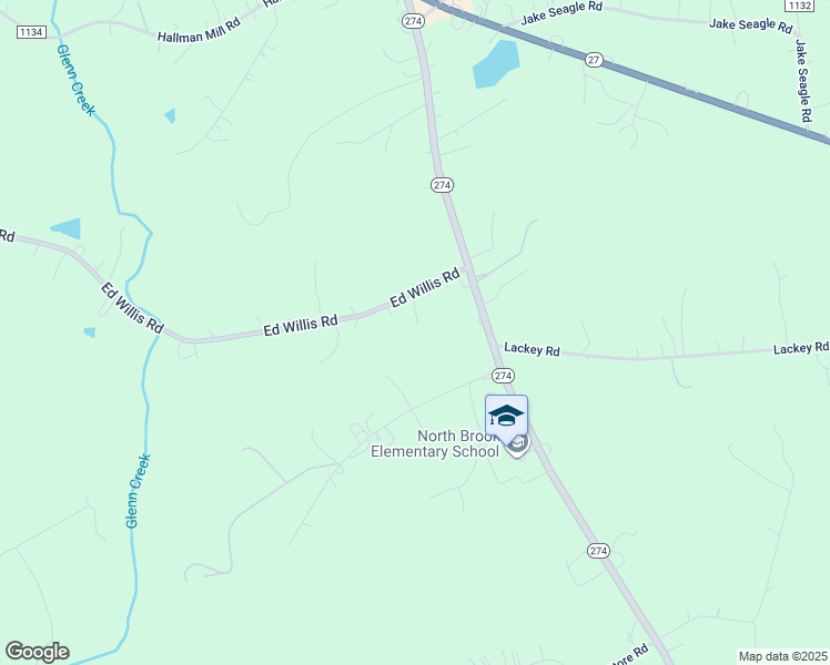 map of restaurants, bars, coffee shops, grocery stores, and more near 7123 Ed Willis Road in Vale