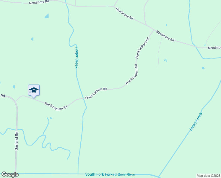 map of restaurants, bars, coffee shops, grocery stores, and more near 1155 Frank Latham Road in Beech Bluff