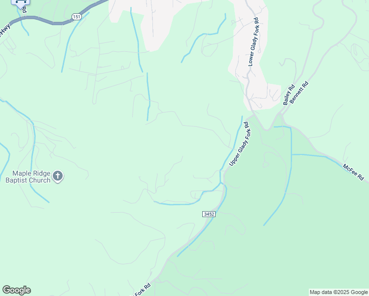map of restaurants, bars, coffee shops, grocery stores, and more near Luther Road B in Buncombe County