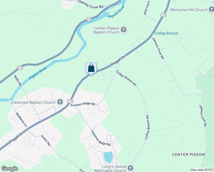 map of restaurants, bars, coffee shops, grocery stores, and more near 451 Possum Ridge Road in Canton