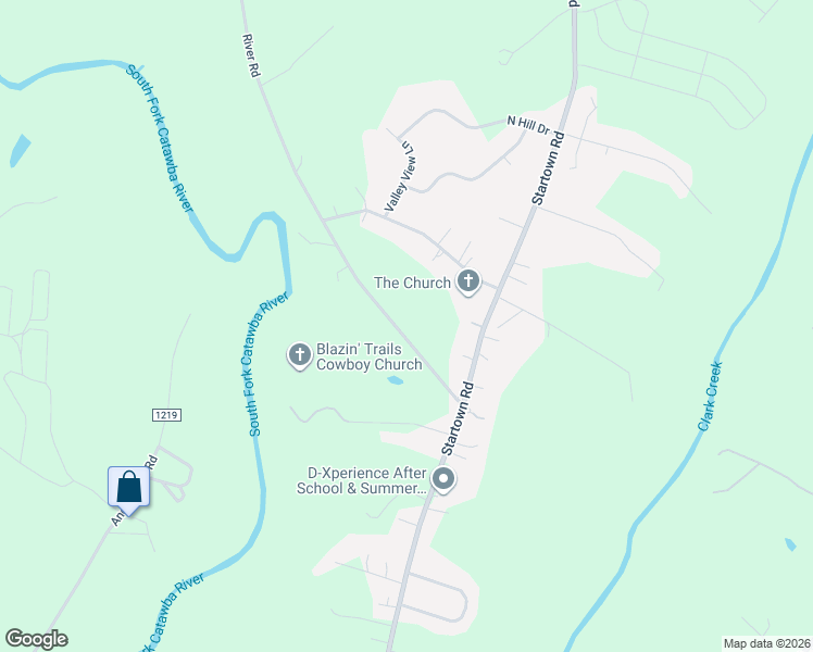 map of restaurants, bars, coffee shops, grocery stores, and more near 1760 River Road in Lincolnton