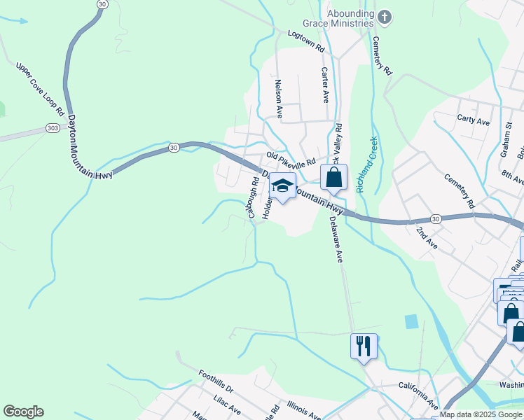 map of restaurants, bars, coffee shops, grocery stores, and more near 171 Beltz Ln in Dayton