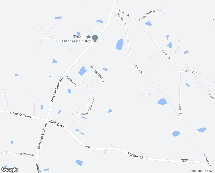 map of restaurants, bars, coffee shops, grocery stores, and more near 219 Blue Monarch Lane in Fuquay-Varina