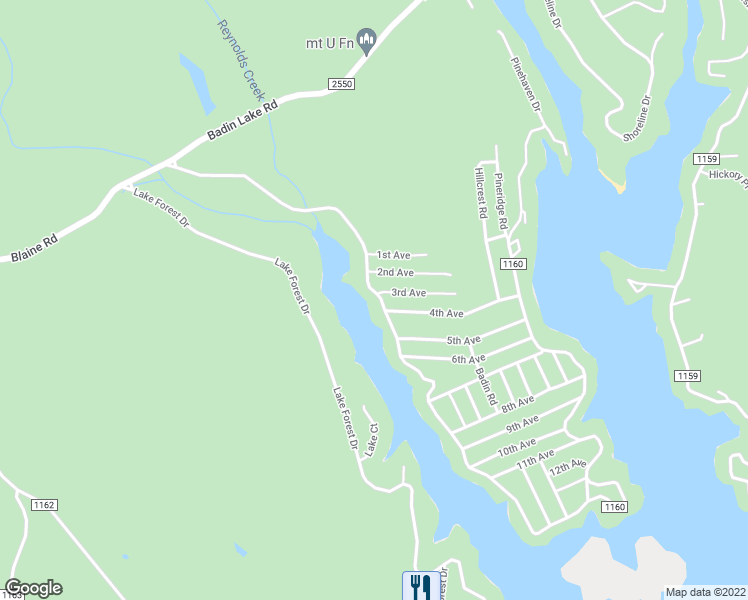 map of restaurants, bars, coffee shops, grocery stores, and more near 370 Pinehaven Drive in New London