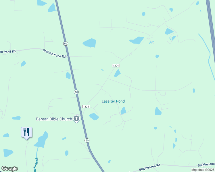 map of restaurants, bars, coffee shops, grocery stores, and more near 342 South Pleasant Coates Road in Benson