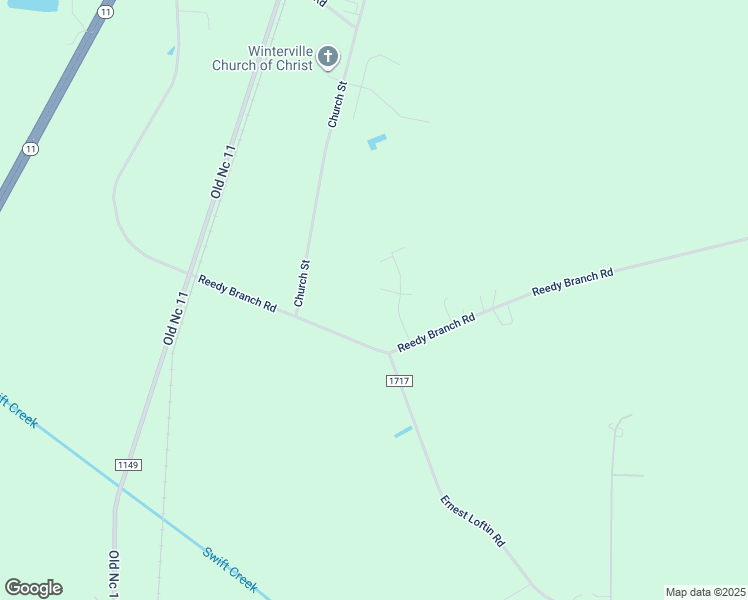 map of restaurants, bars, coffee shops, grocery stores, and more near 404 Smith Avenue in Winterville