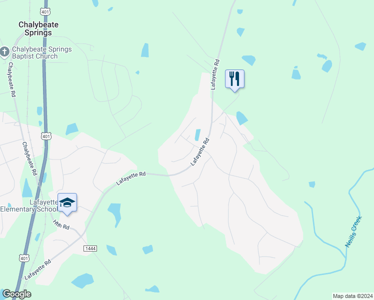 map of restaurants, bars, coffee shops, grocery stores, and more near 50 Elmbrook Court in Fuquay Varina
